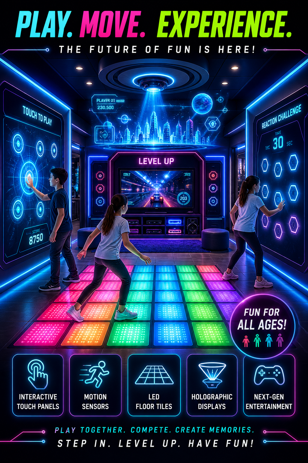 Аттракционы Interactive room